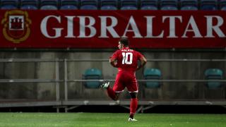 Gibraltar midfielder Liam Walker.